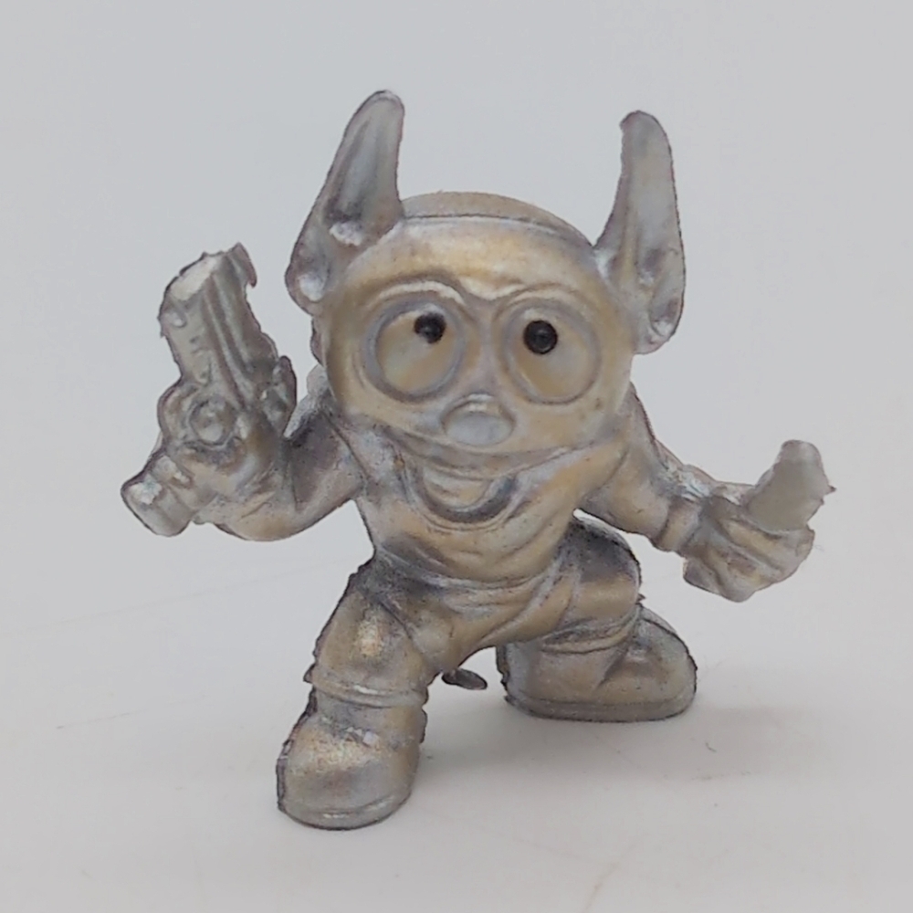 Vintage Vending Machine Silver Goblin Gun And Sword Figurine